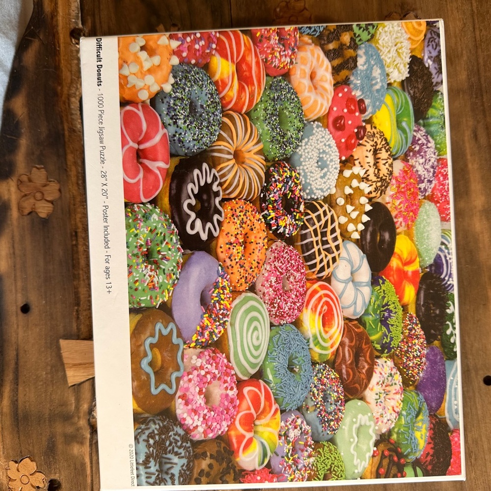 Vibrant Donut-Themed 1000 Piece Puzzle